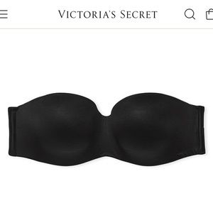 Body by Victoria Lightly Lined Strapless Bra (Black)
